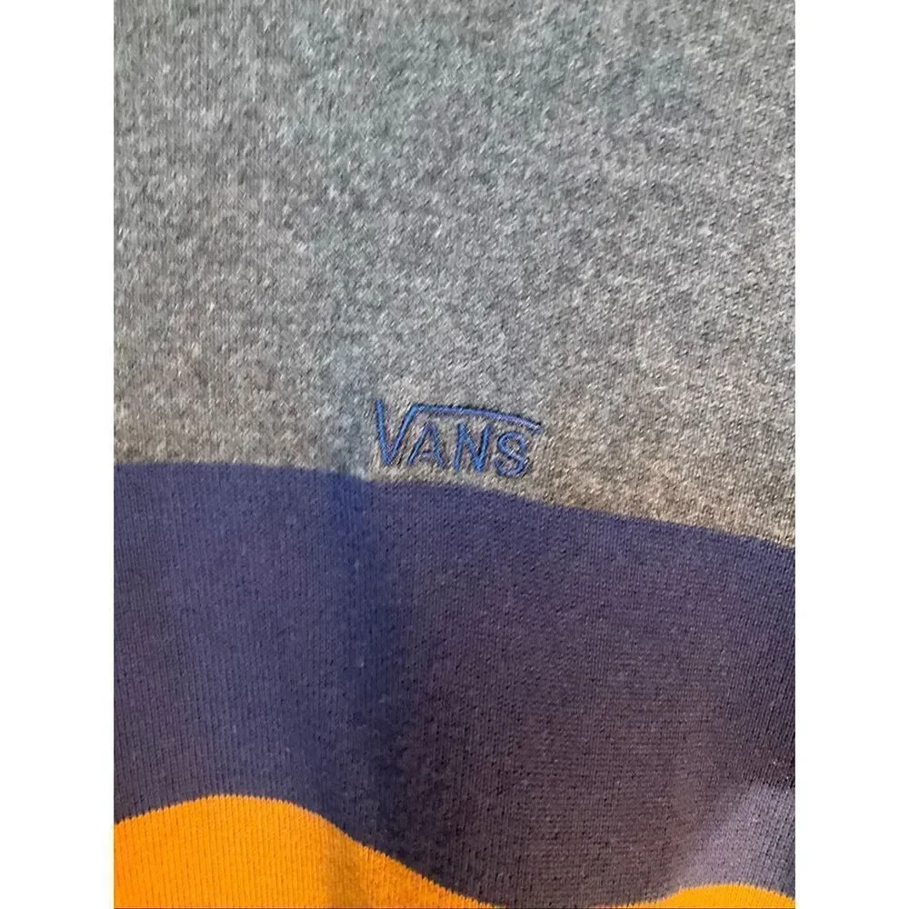 Vintage Y2K Vans Striped Sweater, Medium. 100% cotton